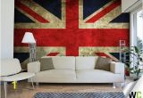 London themed Wall Murals A Vintage Wall Mural Of the Union Jack