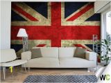 London themed Wall Murals A Vintage Wall Mural Of the Union Jack