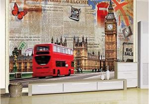 London themed Wall Murals Amazon Murals Custom 4d Wallpaper Building Series Big