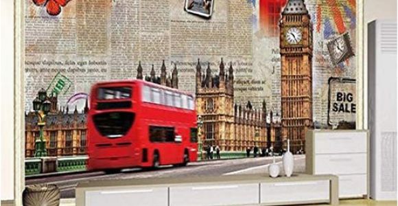 London themed Wall Murals Amazon Murals Custom 4d Wallpaper Building Series Big