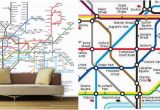 London Underground Wall Mural Free London Underground Tube Map Designer Wallpaper