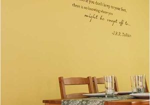 Lord Of the Rings Wall Mural Lord Of the Rings Quote On the Dining Room Wall