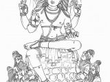 Lord Shiva Coloring Pages Daksinamurti Hindu Gods Coloring Book