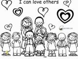 Love One Another Coloring Page Lds Pin On Printable