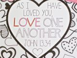 Love One Another Coloring Page Lds Scripture Coloring Page Love E Another