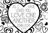 Love One Another Coloring Page Lds Scripture Coloring Page Love E Another