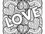 Love True Love Coloring Pages for Adults Detailed Love and Hearts Coloring Page for Adults In 2020