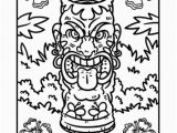 Luau themed Coloring Pages Tiki Coloring Page Luau Party Pinterest