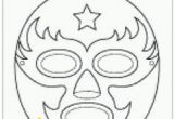 Luchador Mask Coloring Page 38 Best Luchador Stuff Images