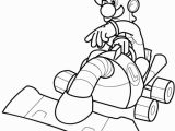 Luigi Mario Kart Coloring Pages Mario Kart Drawing at Getdrawings
