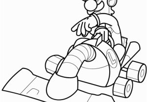 Luigi Mario Kart Coloring Pages Mario Kart Drawing at Getdrawings