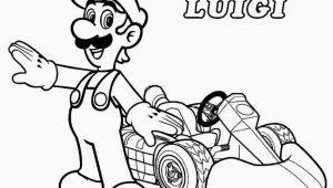 Luigi Mario Kart Coloring Pages Unique Mario Kart Coloring Pages Coloring Pages