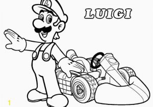 Luigi Mario Kart Coloring Pages Unique Mario Kart Coloring Pages Coloring Pages