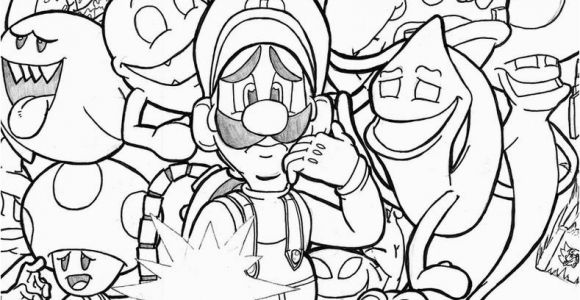 Luigi S Mansion 3 Coloring Pages Luigis Mansion 3 Free Coloring Pages