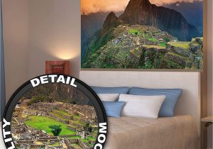 Machu Picchu Wall Mural Great Art Machu Picchu Photo Wall Paper south America City Of Ruins Machu Picchu Mural Xxl Poster Wall Decoration 55 Inch X 39 4 Inch