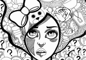 Mad Hatter Hat Coloring Page Trippy Coloring Pages