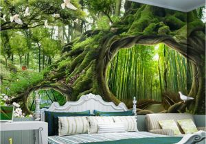 Magical forest Wall Mural Beibehang High Quality 3d Wallpaper Magical forest Tree Hole