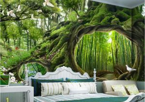 Magical forest Wall Mural Beibehang High Quality 3d Wallpaper Magical forest Tree Hole