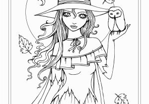 Maid Coloring Page Autumn Fantasy Coloring Book Halloween Witches Vampires and