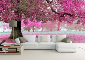 Make Your Own Mural Wallpaper 3d Wallpaper Bedroom Mural Roll Romantic Purple Tree Wall Background