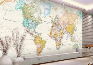 Make Your Own Wall Mural Photo Custom 3d Room Wallpaper Mural Colorful World Map 3d Picture Mural Modern Art Creative Living Room Hotel Study Backdrop Wallpaper Free High