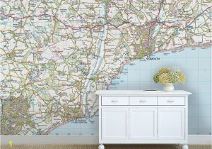 Make Your Own Wall Mural Photo Custom ordnance Survey Map Wallpaper Modern by Love Maps On