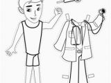 Male Nurse Coloring Pages Make A Paper Doll Doctor
