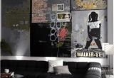 Man Cave Wall Murals Man Cave Interiors Cool Bachelor Pad Living Room with Wall Art