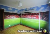 Manchester United Wall Mural Hand Painted Manchester United Old Trafford Kids Room Mural by