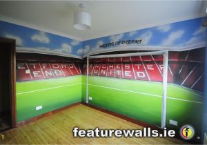 Manchester United Wall Murals Hand Painted Manchester United Old Trafford Kids Room Mural by