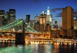 Manhattan Lights Wall Mural New York City California tour Blog