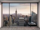 Manhattan Lights Wall Mural Vlies Fototapete Penthouse In New York