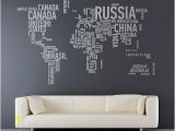 Map Wall Mural Decal World Map Country Names Wall Decal Sticker Want This