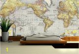 Map Wall Mural Decal World Map Wall Decal Wallpaper World Map Old Map Wall