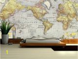 Map Wall Mural Decal World Map Wall Decal Wallpaper World Map Old Map Wall