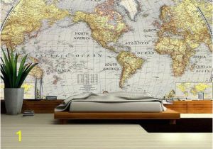 Map Wall Mural Decal World Map Wall Decal Wallpaper World Map Old Map Wall