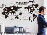 Map Wall Mural Decal World Map Wallpaper Printable Map Collection