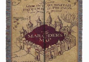 Marauders Map Wall Mural Harry Potter Marauder S Map Woven Tapestry Throw Blanket