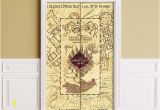 Marauders Map Wall Mural Marauders Map Peel & Stick Mural for Double Door or Wall 2