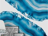 Marbled Agate Wall Mural Blue Agate 4 Wall Mural Wallpaper Art