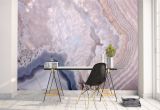 Marbled Agate Wall Mural Removable Peel and Stick Wallpaper Grey Geode Agate Crystal