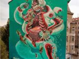 Mardi Gras Wall Mural Nychos "dissection A Polar Bear" A 5 Stories Piece In