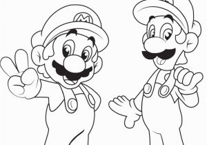 Mario and Luigi Coloring Pages Printable Mario and Luigi Coloring Pages to Print Fresh Mario Bros Printable