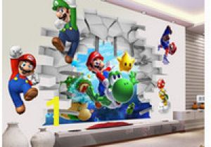 Mario Brothers Wall Mural Super Mario Bros Kinder Abnehmbare Wandaufkleber Abziehbilder Kindergarten Wohnkultur Wandbild Für Jungen Schlafzimmer Wohnzimmer Wandbild Kunst