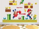 Mario Kart Wall Mural Hot Sale New Cartoon Wall Sticker Super Mario Bros Vinyl Removable Decals Kids Nursery Uk 2019 From Billshuiping Gbp ï¿¡ï¿¡2 37