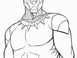 Marvel Characters Coloring Pages Black Panther Black & White Art