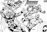Marvel Characters Coloring Pages Marvel Superheroes Avengers In Action Coloring Page for Kids