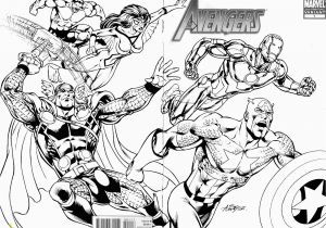 Marvel Characters Coloring Pages Marvel Superheroes Avengers In Action Coloring Page for Kids