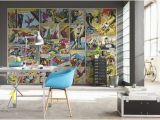 Marvel Comic Book Wall Mural Pinterest