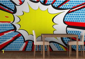 Marvel Comic Book Wall Mural Pop Art Ic Book Wall Mural Logan S Superhero Room